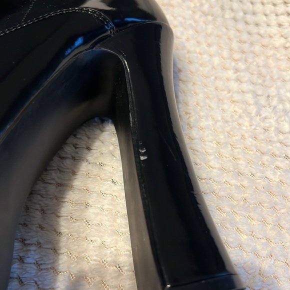 Black lace up platform boots with side zipper 5 heels brand new size 10 - Picture 7 of 7